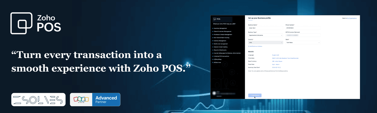 Zoho POS:-